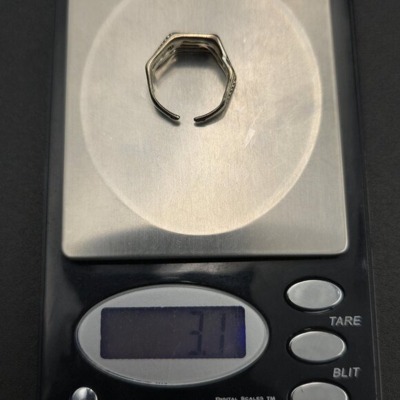 Size 7 Sterling Silver Forever Word Open Band Ring A6513 - Picture 8 of 8